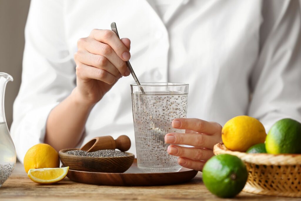 Getränke zum Abnehmen: Chia Wasser