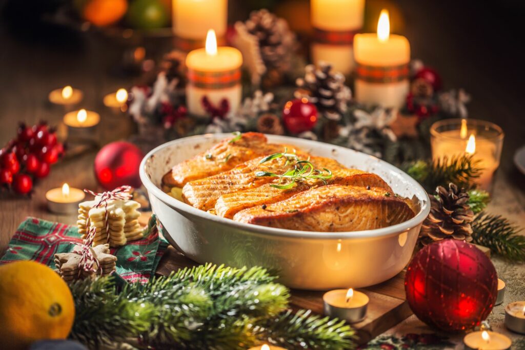 Schlanke Weihnachten Portion