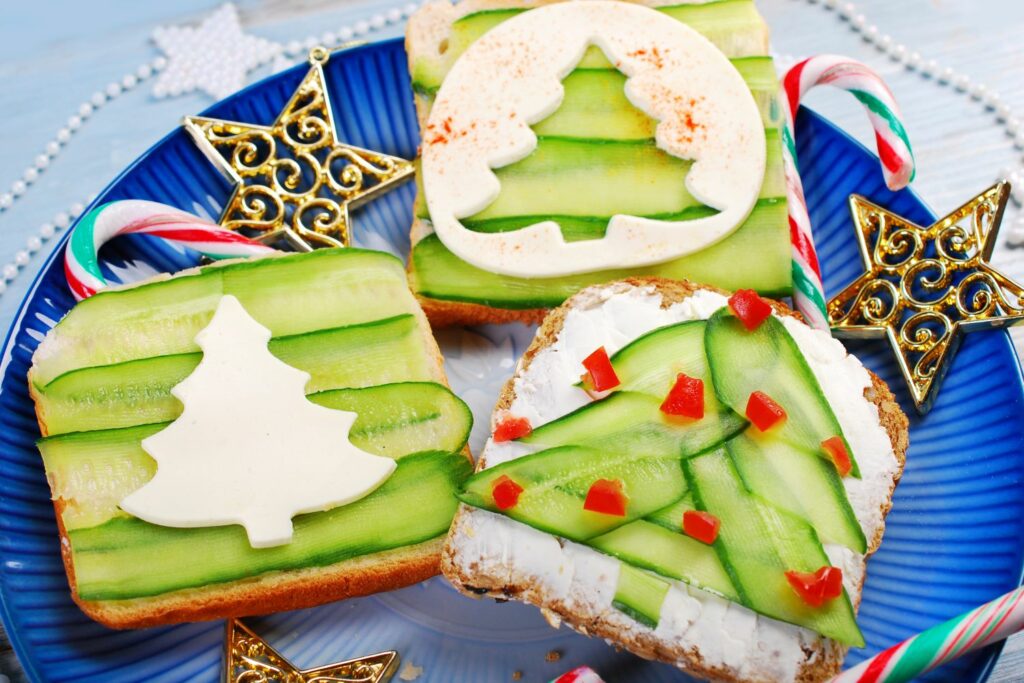 Schlanke Weihnachten kreative Snacks