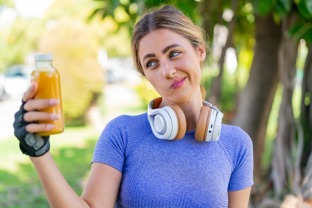 Sportler Lebensmittel: Saft
